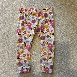 Disney jumping beans Minnie Pink and Purple Floral Leggings